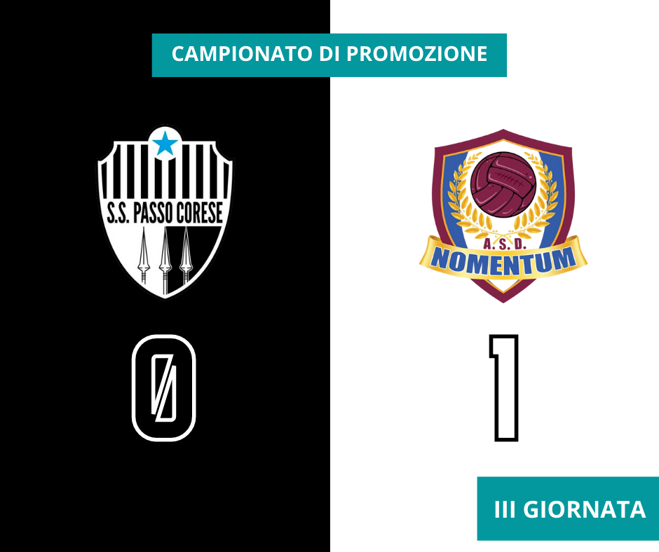 PROMOZIONE | Passo Corese - Nomentum 0 - 1