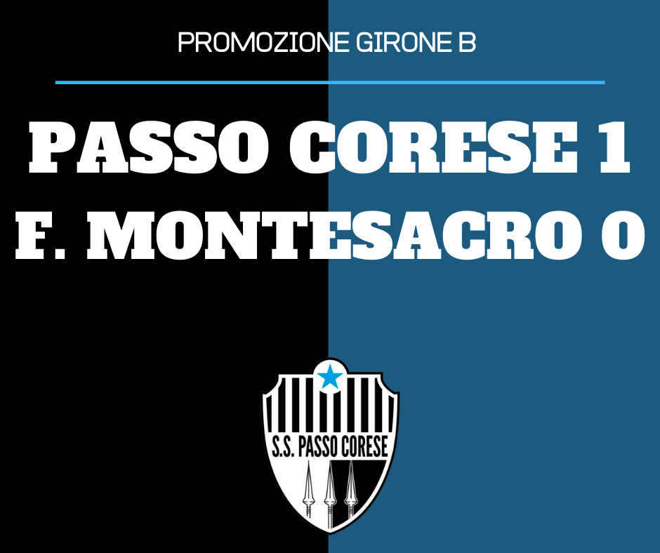 PROMOZIONE : Passo Corese - Futbol Montesacro 1- 0